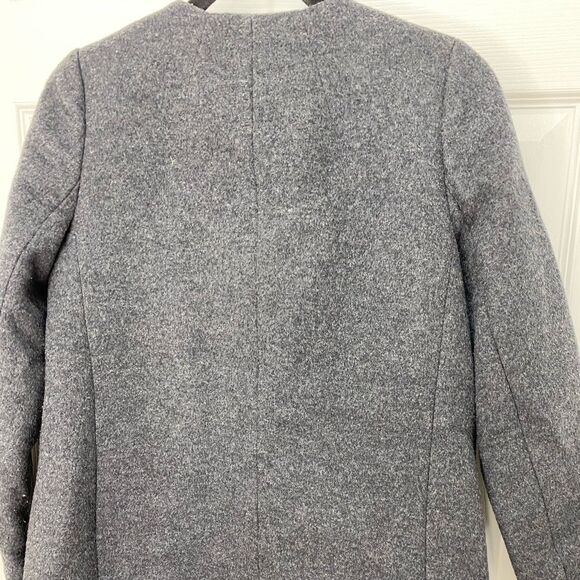 Madewell grey button front peacoat, size x small - Picture 12 of 16